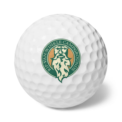 Custom Golf Balls - 6 Pack with Rip Van Winkle Campgrounds Logo