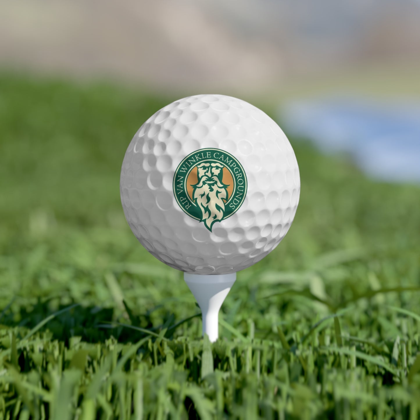 Custom Golf Balls - 6 Pack with Rip Van Winkle Campgrounds Logo